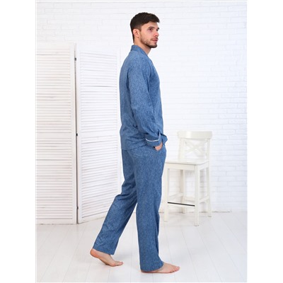 Пижама мужская 9-194б (джинс)