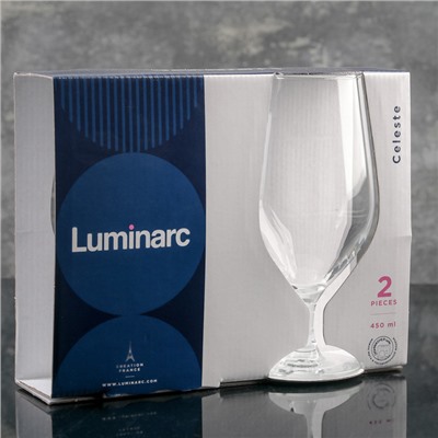 Набор бокалов для пива Luminarc Celeste, 450 мл, стекло, 2 шт.