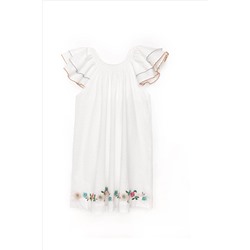 Nicole Miller Cotton White Dress