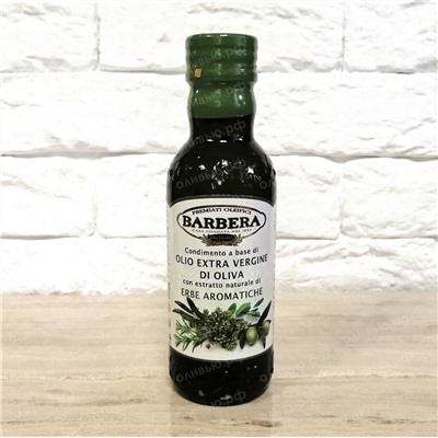 Масло оливковое EXTRA VIRGIN С ЭКСТРАКТОМ ТРАВ BARBERA 250 мл (Италия)