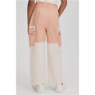 Reiss Adalia Colourblock Elasticated Cargo Jeans