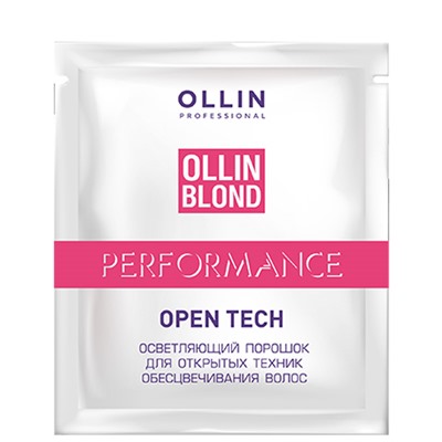 Осветляющий порошок для открытых техник обесцвечивания волос Performance OPEN TECH OLLIN 30г