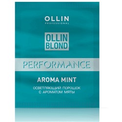 OLLIN BLOND PERFORMANCE Aroma Mint Осветляющий порошок с ароматом мяты 30г/ Blond Powder With Mint Aroma