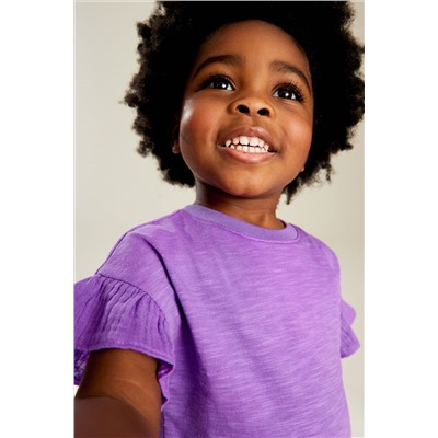 Frill Short Sleeve T-Shirt (3mths-7yrs)