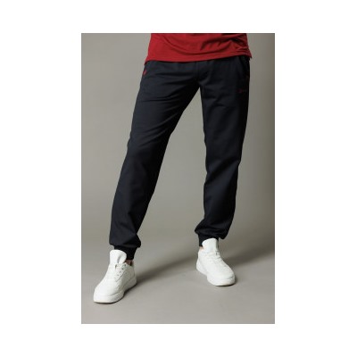 Спортивные брюки М-1220: Тёмно-синий / Бордо