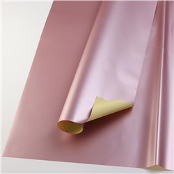 Бумага упаковочная двухсторонняя с розовым отворотом 58*58 20 шт.  пенка 248