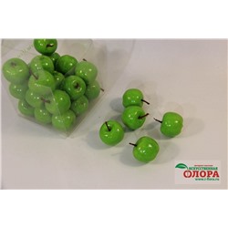Яблочки зелёные в тубе (D-3,5 см.) (упаковка 27 штук)