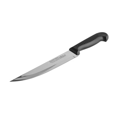 LR05-45 LARA Нож поварской 17.8см/7", пластиковая чёрная ручка, сталь 8CR13Mov 1 мм, (блистер)