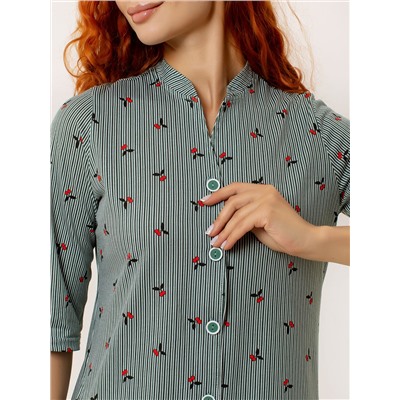 Женская рубашка-халат "Сафари" арт. к3269вш / Вишня