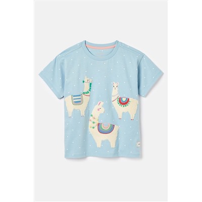 Joules Astra Short Sleeve Artwork T-Shirt