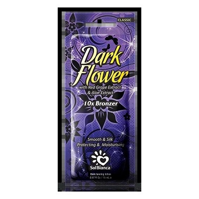 Крем для загара в солярии “Dark Flower” с экстрактами винограда, алоэ и бронзаторами 125мл