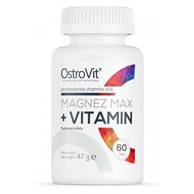 OstroVit Magnez MAX + Vitamin 60 tab - МАГНИЙ-ВИТАМИНЫ