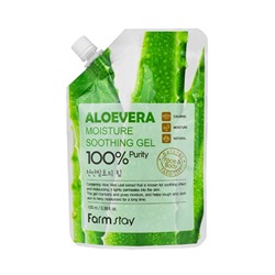 FarmStay Moisture Soothing Gel Aloevera Увлажняющий успокаивающий гель для лица и тела с экстрактом 100мл