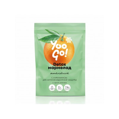 Натуральный жевательный мармелад (апельсин) - Yoo Gо 90г
