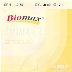 Линза полимерная для водителей Komfort N=1,5 HMC EMI UV