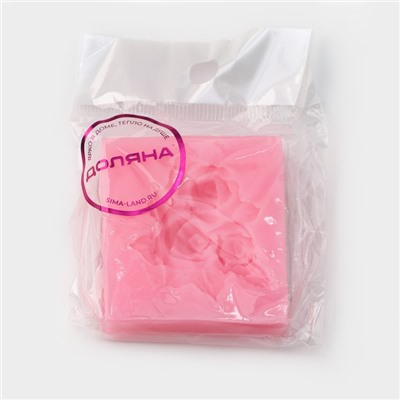 Молд Доляна «Букет роз», силикон, 4,5×5 см, цвет розовый