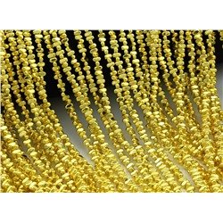 Бусины из гематита 4*2мм цв.золотой, 40см, 183 бусин