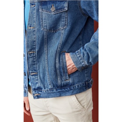 Куртка джинс P011-1336 middle blue