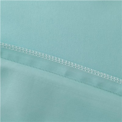 Комплект постельного белья Однотонный Сатин Вышивка на резинке CHR024