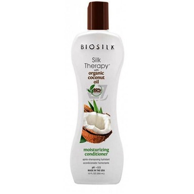 Biosilk silk therapy organic coconut oil moisturizing кондиционер 355 мл БС