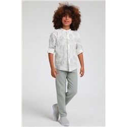 Рубашка Mojo Boy's Crew Neck Pineapple Linen 23109 Мята 23YECMJO23109_027