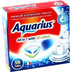 Aquarius ALL in 1 Таблетки для посудомоечных маших 56 таблеток по 20 г