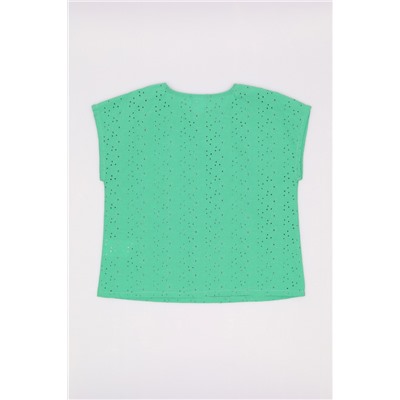 CSBG 90254-37-414 Комплект для девочки (футболка, шорты),зеленый