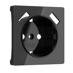 Накладка для розетки USB (черный акрил)