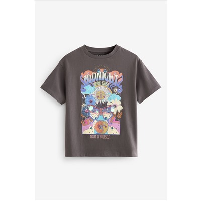 Oversized Embellished Graphic T-Shirt (3-16yrs)