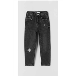 Черные джинсовые брюки для девочек olvpnt