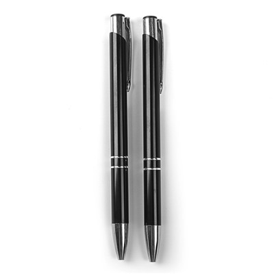 Ручка шариковая автоматическая, 0.5 мм, стержень синий, чёрный корпус