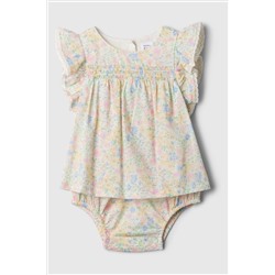 Gap Print Bubble Flutter Sleeve Dress (Newborn-24mths)