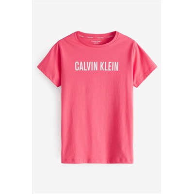 Calvin Klein Pink Slogan T-Shirts 2 Pack