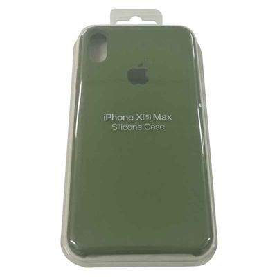 Силиконовый чехол для iPhone XS MAX хаки зеленый