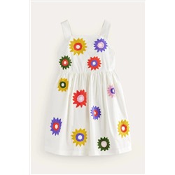 Boden Textured Appliqué Dress