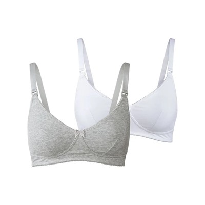 esmara® Damen Still BH's, 2 Stück, mit hohem Bio-Baumwolle