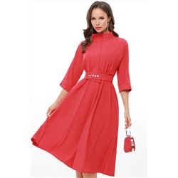Красное вечернее платье с карманами