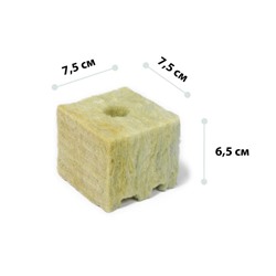 Субстрат «Эковер» минераловатный куб для рассады растений, 7.5 × 7.5 × 6.5 см