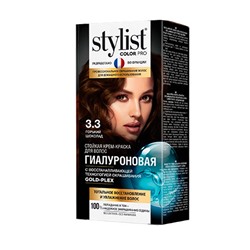 Стойкая крем-краска для волос Гиалуроновая Stylist Color Pro 115 мл, тон 3.3 горький шоколад