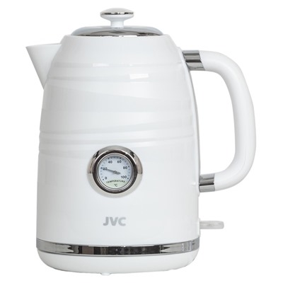 Чайник электрический jvc JK-KE1744, пластиковый, 2200 Вт, 1.7 л, белый