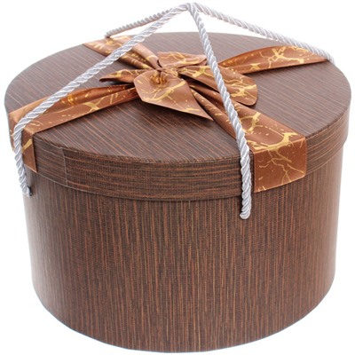 Коробка подарочная "Теплые чувства" 25*25*15 см, шоколад