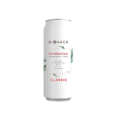 Комбуча BioHack Классический, алюм./б, 0.33л