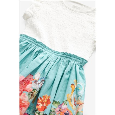 Blue Floral Skirt Dress (3-12yrs)