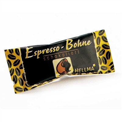 Hellma Espresso-Bohne in Zartbitterschokolade 380er