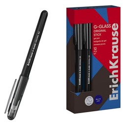 Ручка гелевая G-Glass Stick Original 0.5мм черная 61302 ErichKrause