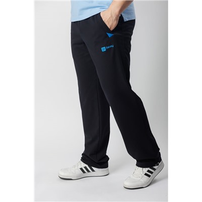Спортивные брюки М-1237: Тёмно-синий / Ярко-синий