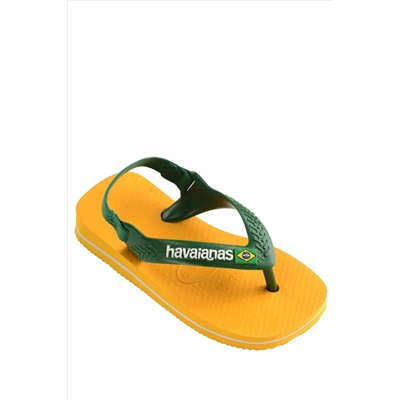 Havaianas Baby Yellow Brasil Logo II Sandals