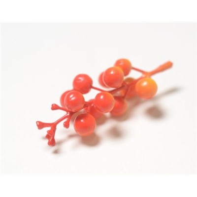 Искусственные цветы, Ветка с ягодами "Колосок"12 ягод (1010237)