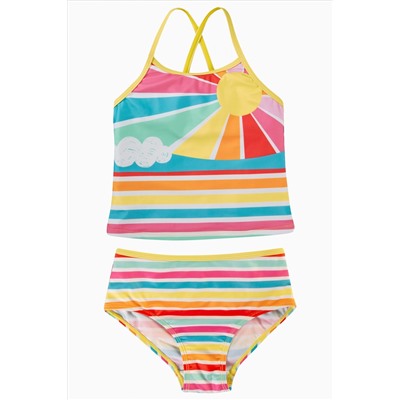 Frugi Blue Stripe Tankini Made From Chlorine Safe And Recycled Materials