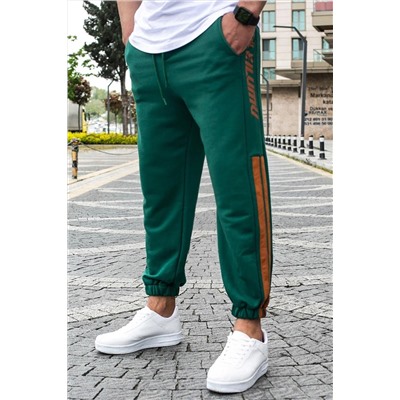 MADMEXT Зеленый мужской спортивный костюм Oversize с короткими штанинами 4833